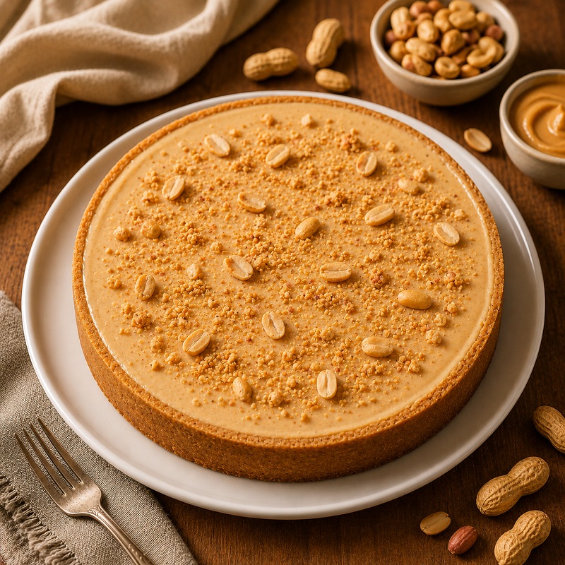 Cheesecake de turrón de maní